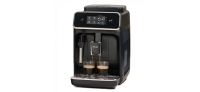 Philips Domestic Appliances Series 2200 Kaffeevollautomat – Klassischer Milchaufschäumer, Intuitives Touchdisplay, Glänzendes Schwarz (EP2221/40)