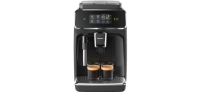 Philips Domestic Appliances Series 2200 Kaffeevollautomat – Klassischer Milchaufschäumer, Intuitives Touchdisplay, Glänzendes Schwarz (EP2221/40)