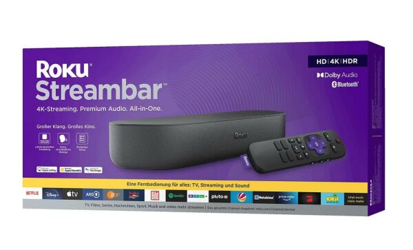 Roku Streambar 4k HDR HDR Media Player und Soundbar