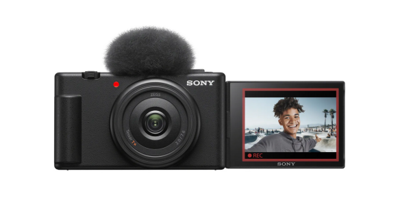 Sony Vlog Kamera ZV-1F | Digitalkamera (Klapp- und drehbares Display, 4K Video, Slow- Motion, Vlog Funktionen) - Schwarz