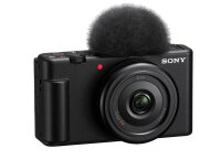 Sony Vlog Kamera ZV-1F | Digitalkamera (Klapp- und drehbares Display, 4K Video, Slow- Motion, Vlog Funktionen) - Schwarz