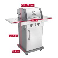 Gasgrill Grillwagen Char-Broil Professional 2200 S