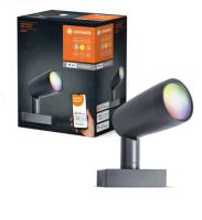 Ledvance LED Smart+ Gartenleuchte Spot Dunkelgrau IP65 4,5W 260lm RGBW 3000K Dimmbar App Google & Alexa WiFi Basis Set