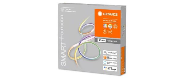 Ledvance Smart+ Outdoor WIFI Neon Flex LED-Band RGBW 5,0 m 20W 630 lm 2000- 6500 K warmweiß- tageslichtweiß Tunable White IP44