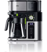 Braun KF 9050 BK MultiServe Kaffeeautomat mit Timer schwarz/edelstahl