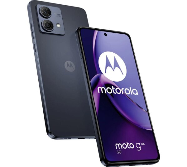 Motorola moto g84 Handy 5G 8GB + 256GB Midnight Blue Smartphone