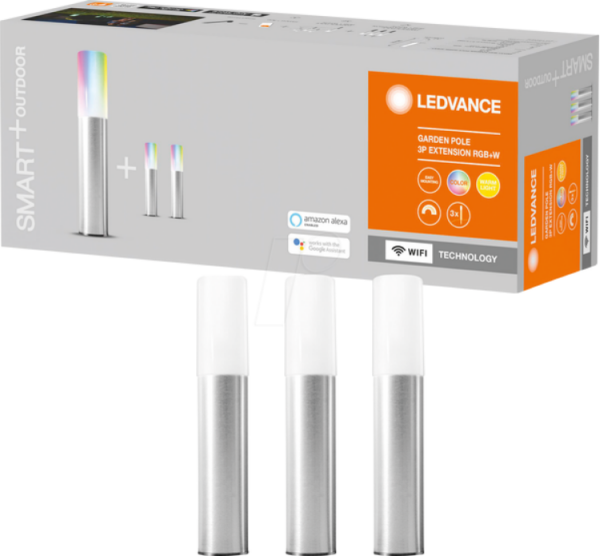 LEDVANCE LED Gartenleuchte SMART+ GARDEN POLE 3 Pole Erweiterung Appsteuerun