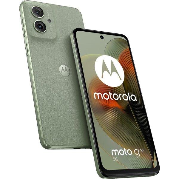 Motorola moto g55 5G 256GB, Handy smokey green