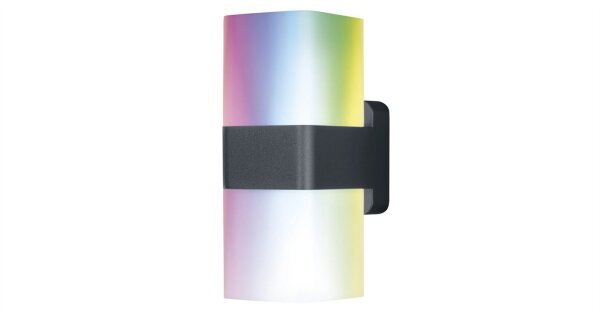 Ledvance LED Außen-Wandleuchte Smart+ WiFi Cube, dunkelgrau Up- & Downlight