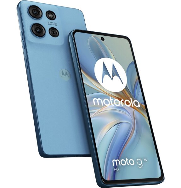 Motorola moto g75 5G 256GB, Handy Arctic blau, Android 14, 256GB 8 GB