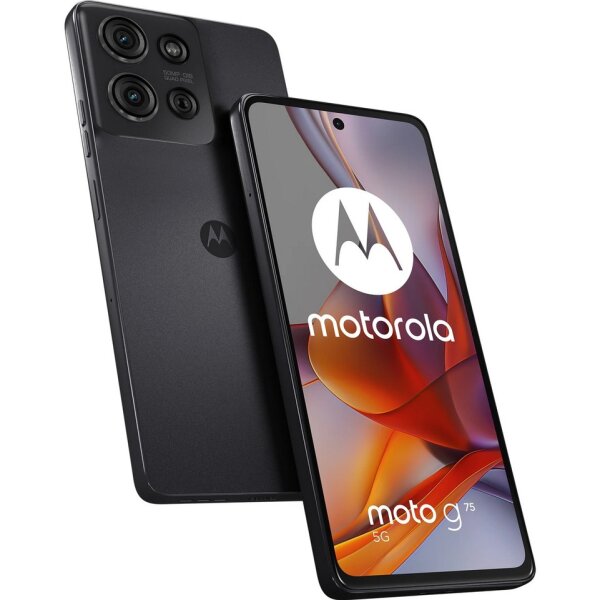 Motorola moto g75 5G 256GB, Handy Charcoal Gray, Android 14, 8 GB