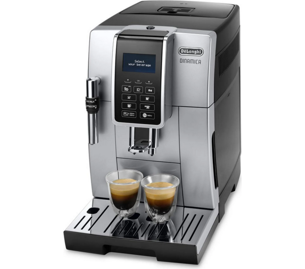 DeLonghi ECAM 350.35.SB Dinamica Kaffeevollautomat Silber-Schwarz