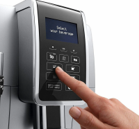 DeLonghi ECAM 350.35.SB Dinamica Kaffeevollautomat Silber-Schwarz