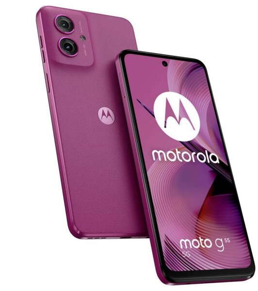 Motorola MOTO G55 Smartphone 256 GB 16.5 cm (6.49 Zoll) Violett Android™ 14 Dual-SIM