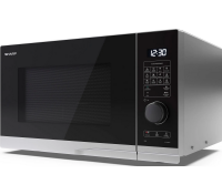 SHARP YC-PG254AE-S Mikrowelle mit Grillfunktion 900W 10...