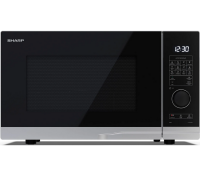 SHARP YC-PG254AE-S Mikrowelle mit Grillfunktion 900W 10 Leistungsstufen 25 Liter