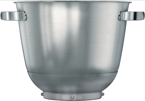 Bosch Zubehör MUZS6ER, Edelstahlschüssel, 5,5l Volumen, spülmaschinenfest, bis zu 3,5 kg Rührteig, für Küchenmaschine Serie 6, silber