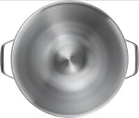 Bosch Zubehör MUZS6ER, Edelstahlschüssel, 5,5l Volumen, spülmaschinenfest, bis zu 3,5 kg Rührteig, für Küchenmaschine Serie 6, silber
