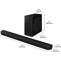 SAMSUNG HW-Q810GD/ZG, Soundbar, Schwarz