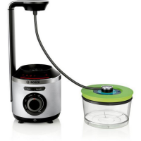 Bosch MMBV625M, Vakuum Mixer, Smoothie Maker, 1,5 l, Pulsfunktion, Eis-Crusher, 1000 W, Aluminium, Schwarz