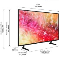 SAMSUNG GU75DU7179U LED TV Flat, 75 Zoll / 189 cm, UHD 4K, SMART TV, Tizen