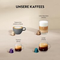 Nespresso DeLonghi Citiz EN267.WAE Kapselmaschine | Integrierter Aeroccino-Milchaufschäumer | 19 bar | Creme-weiß