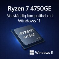 Difinity 8477 Ryzen7 4750GE Gaming Office PC 512 GB 16GB Ram Windows 11