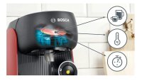 Bosch TAS163E Finesse Tassimo Kaffee Kapselmaschine Intellibrew-Funktion rot