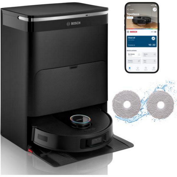 Bosch BCRDW3BX Spotless Max Cam Saugroboter mit Wischfunktion