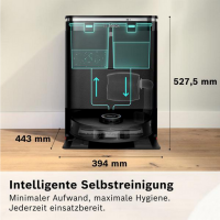 Bosch BCRDW3BX Spotless Max Cam Saugroboter mit Wischfunktion