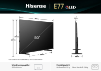 Hisense 50E77Q QLED Fernseher 50 Zoll