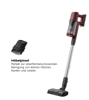 AEG 6000 Akku-Staubsauger Kabellos Beutellos AP61CB21DR Dark Red