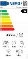 AEG LR6Q5E481 8Kg Waschmaschine aschmaschine 8kg, EEK A...