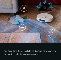 AEG STAUBSAUGERROBOTER AR81UW3SW All-in-One-Station