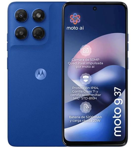 Motorola moto g37 , 16,9 cm (6.67"), 4 GB, 128 GB, 50 MP, Android 16.0, Blau