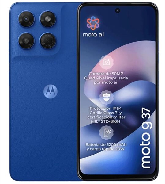 Motorola moto g37 , 16,9 cm (6.67"), 4 GB, 128 GB, 50 MP, Android 16.0, Blau