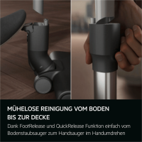 AEG 6000  AP61CB21WS Akku-Staubsauger kabellos / Akkulaufzeit bis zu 50 Minuten* / Farbe: Shell White